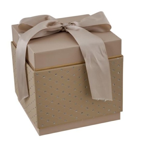 CREAM SCATOLA QUADRATA MEDIA 14.3X14.3X14.1